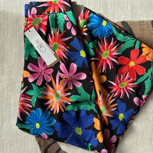 NWT PatBo wide leg printed pants -Sz4